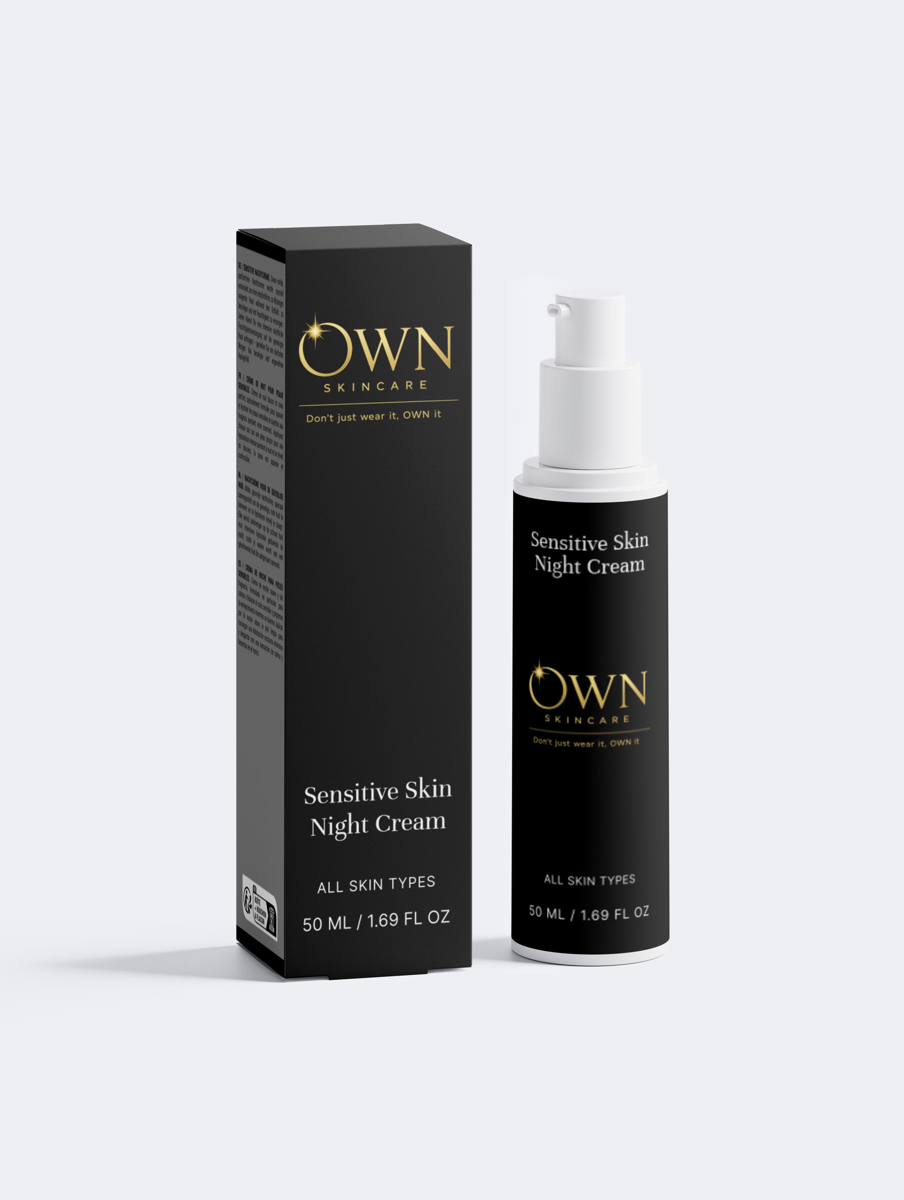 Sensitive Skin Overnight Cream, Fragrance-Free